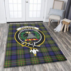 MacLaren Modern Tartan Crest Area Rug
