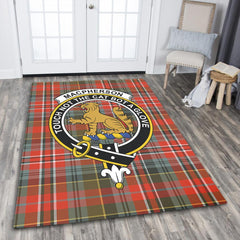 MacPherson Weathered Tartan Crest Area Rug