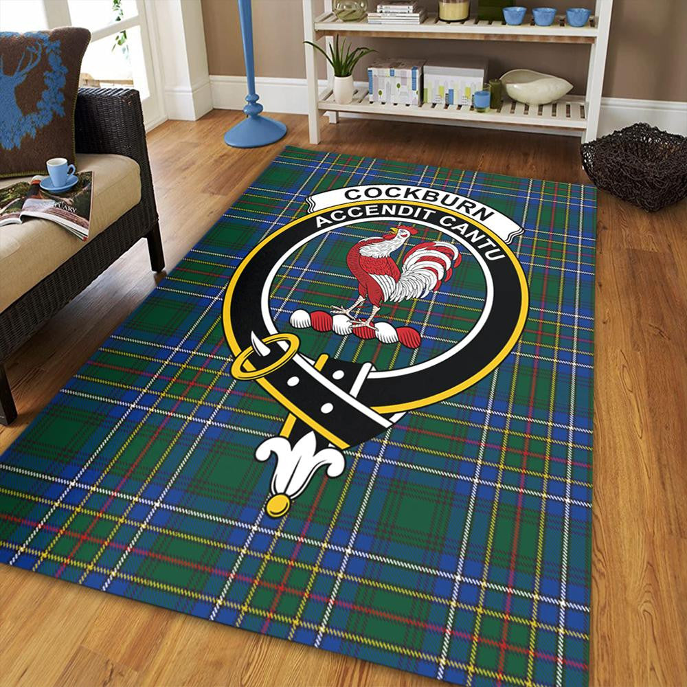 Cockburn Ancient Tartan Crest Area Rug