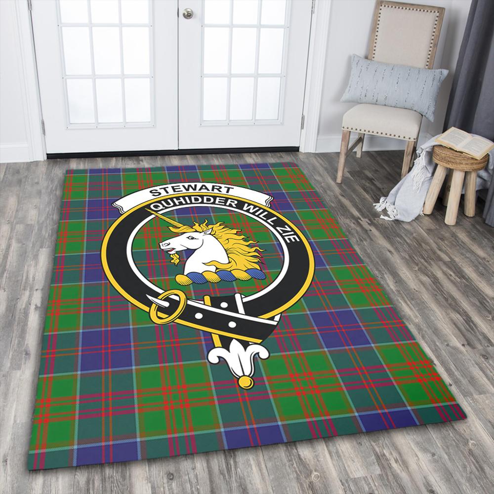 Stewart of Appin Hunting Modern Tartan Crest Area Rug
