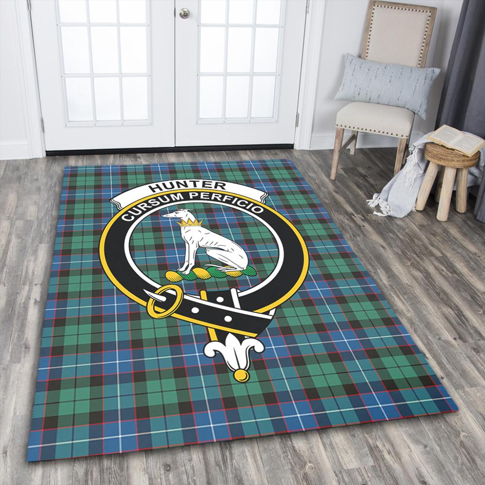 Hunter Ancient Tartan Crest Area Rug