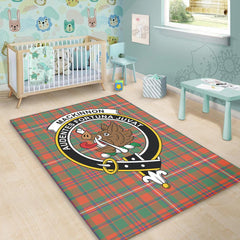 MacKinnon Ancient Tartan Crest Area Rug