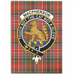 MacPherson Weathered Tartan Crest Area Rug