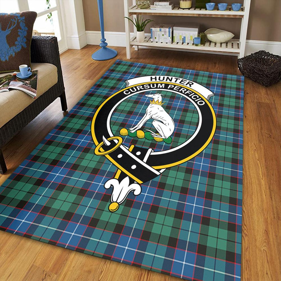 Hunter Ancient Tartan Crest Area Rug