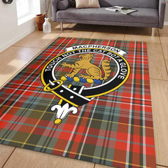 MacPherson Weathered Tartan Crest Area Rug