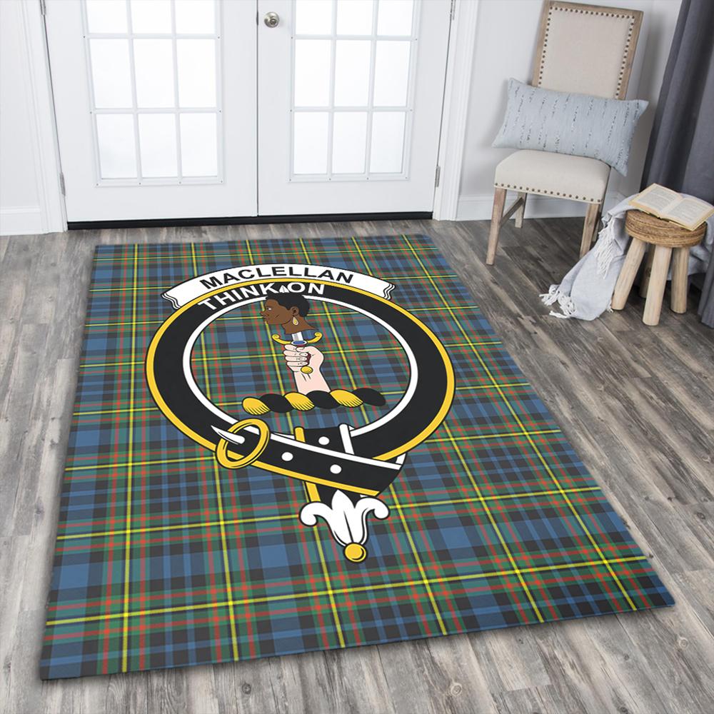 MacLellan Ancient Tartan Crest Area Rug
