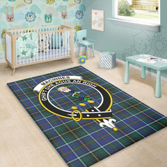 MacInnes Modern Tartan Crest Area Rug