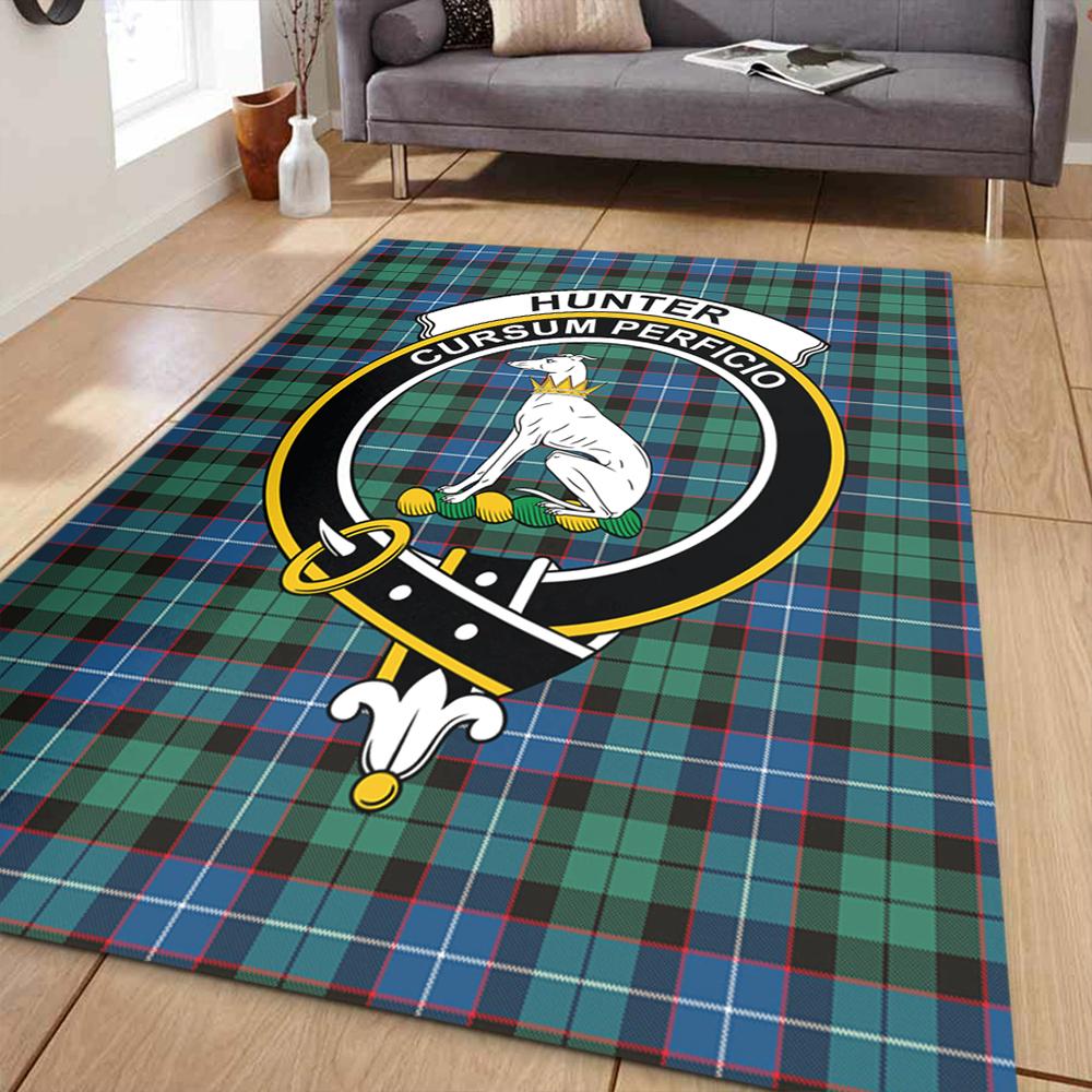 Hunter Ancient Tartan Crest Area Rug