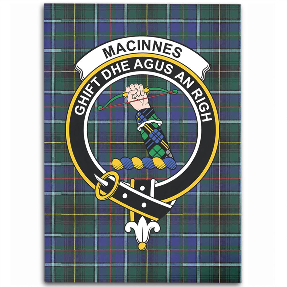 MacInnes Modern Tartan Crest Area Rug