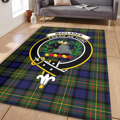 MacLaren Modern Tartan Crest Area Rug