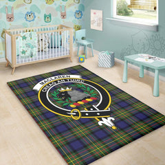 MacLaren Modern Tartan Crest Area Rug