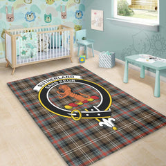 Sutherland Weathered Tartan Crest Area Rug