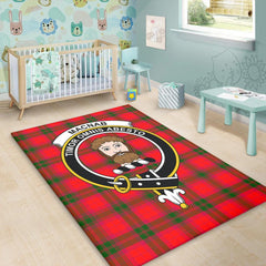 MacNab Modern Tartan Crest Area Rug