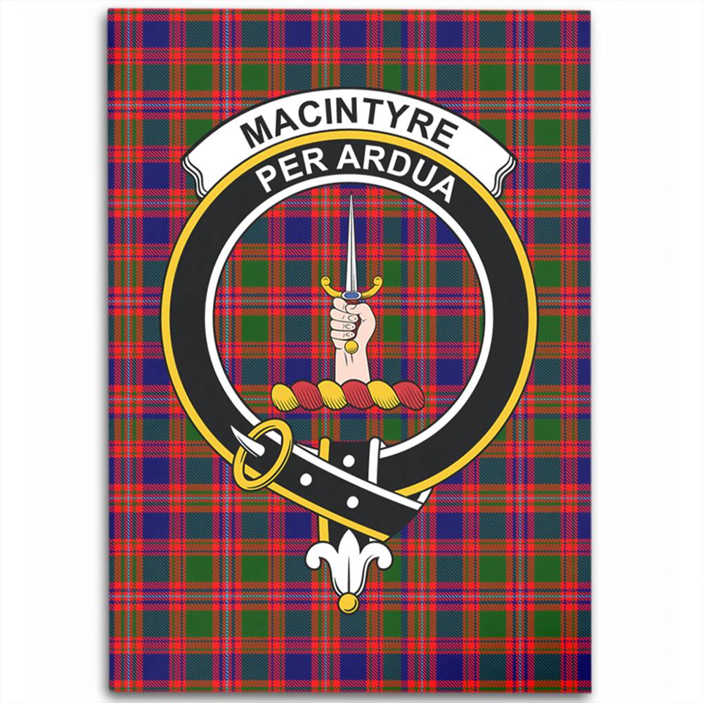 MacIntyre Modern Tartan Crest Area Rug