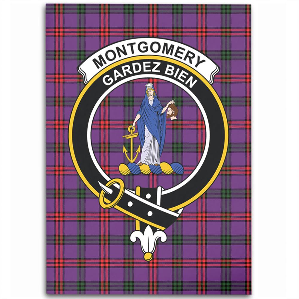Montgomery Modern Tartan Crest Area Rug
