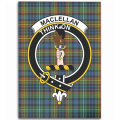MacLellan Ancient Tartan Crest Area Rug