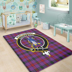 Montgomery Modern Tartan Crest Area Rug