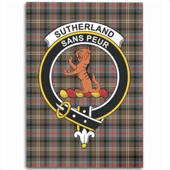 Sutherland Weathered Tartan Crest Area Rug