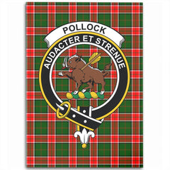 Pollock Modern Tartan Crest Area Rug