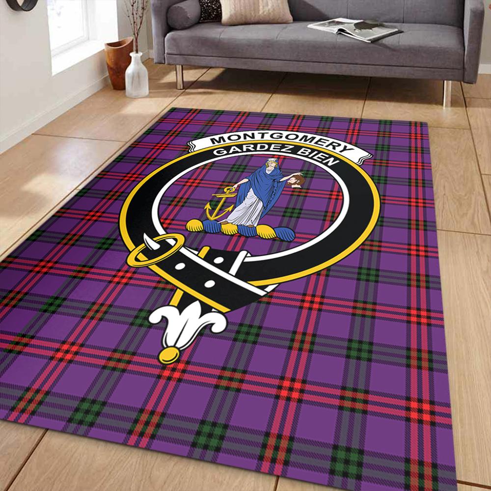 Montgomery Modern Tartan Crest Area Rug