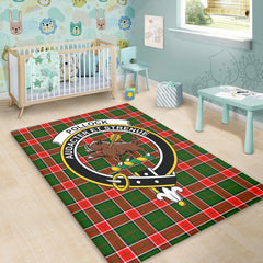 Pollock Modern Tartan Crest Area Rug