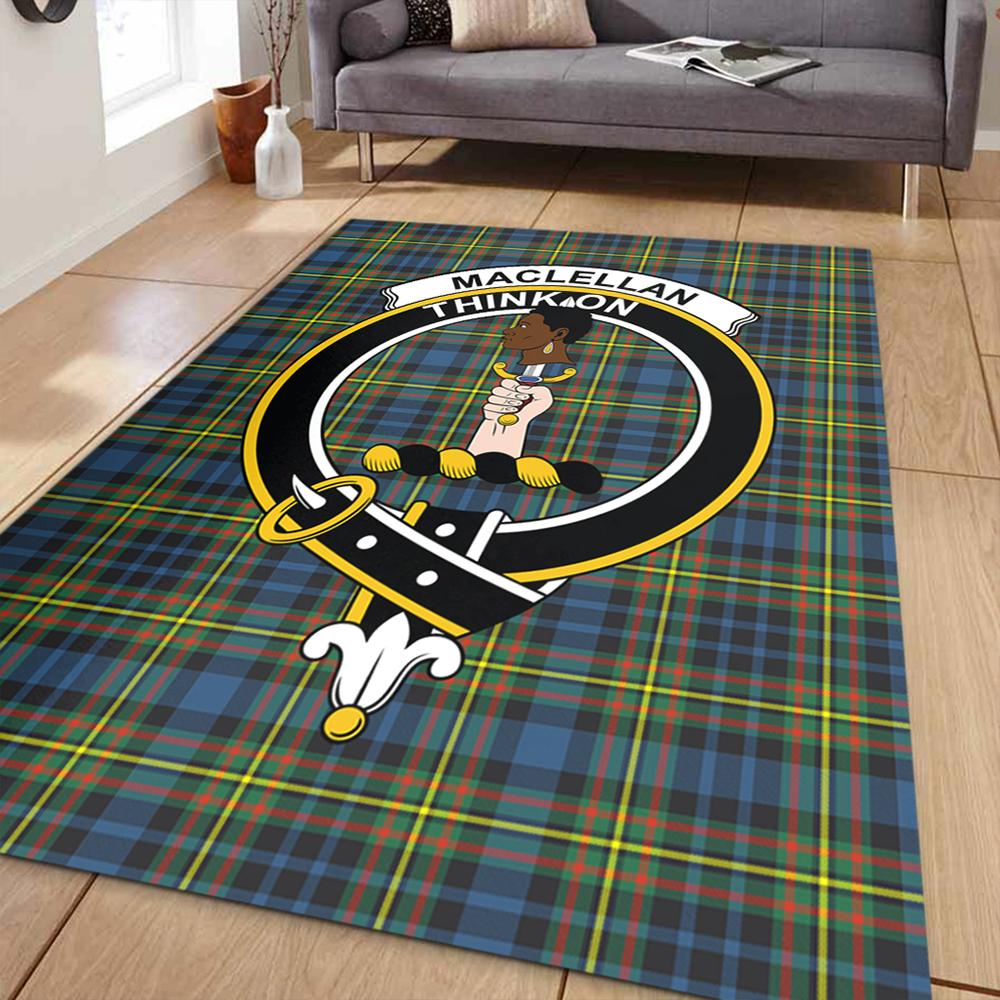 MacLellan Ancient Tartan Crest Area Rug