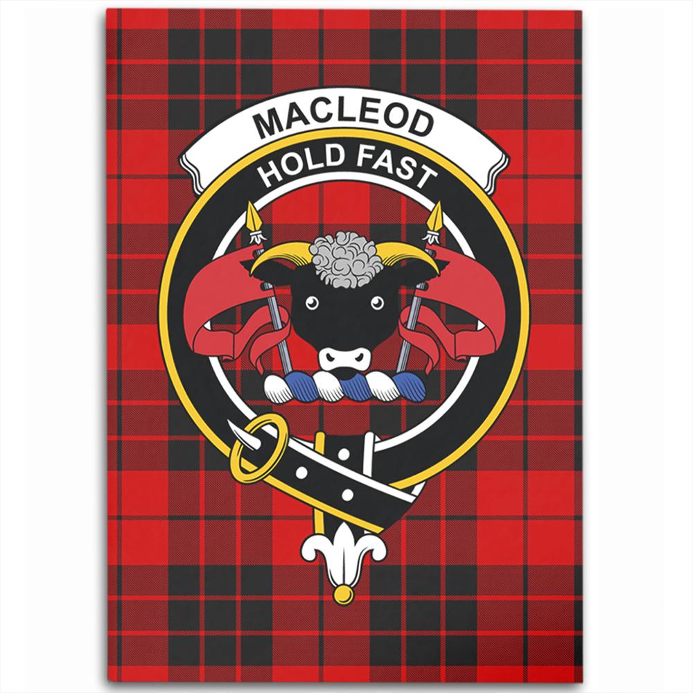 MacLeod of Raasay Tartan Crest Area Rug