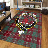 Crawford Modern Tartan Crest Area Rug