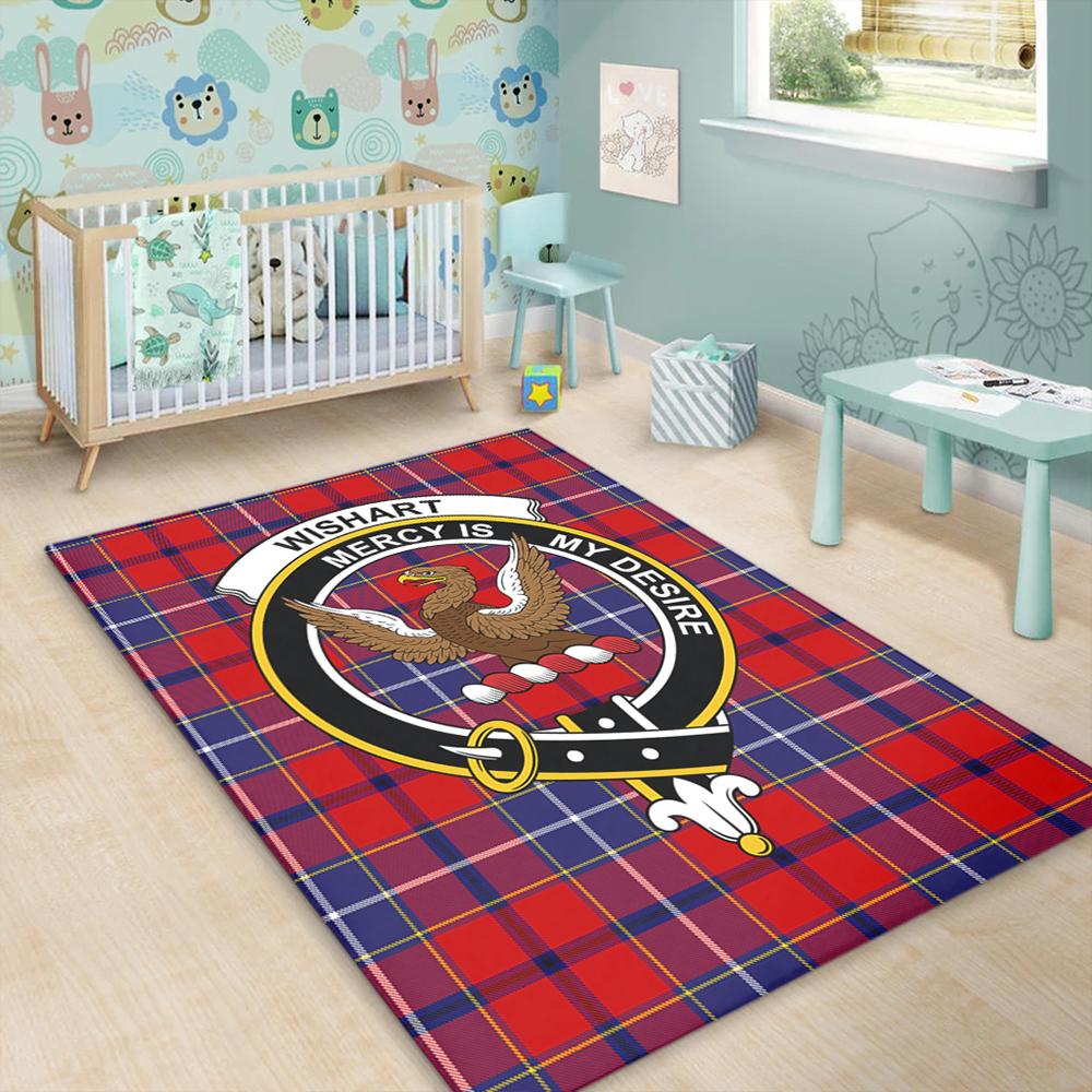 Wishart Dress Tartan Crest Area Rug