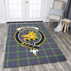 Campbell Argyll Modern Tartan Crest Area Rug