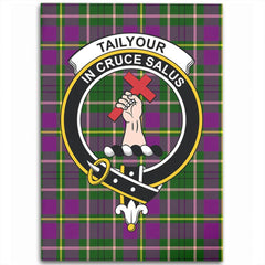 Tailyour Weathered Tartan Crest Area Rug