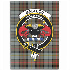 MacLeod of Harris Weathered Tartan Crest Area Rug