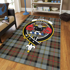 MacLeod of Harris Weathered Tartan Crest Area Rug