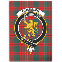 Cumming Modern Tartan Crest Area Rug
