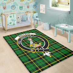 Wallace Hunting - Green Tartan Crest Area Rug
