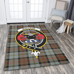 MacLeod of Harris Weathered Tartan Crest Area Rug