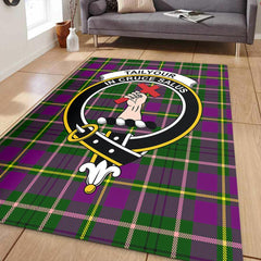 Tailyour Weathered Tartan Crest Area Rug