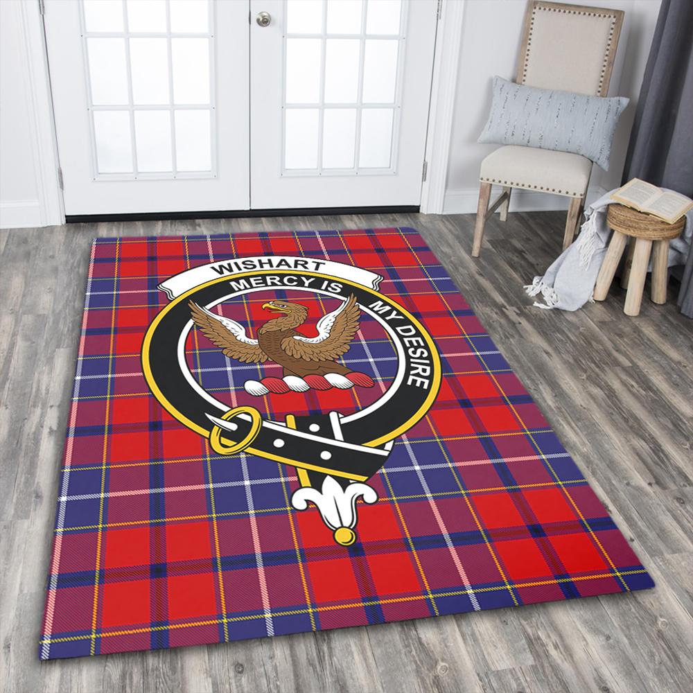 Wishart Dress Tartan Crest Area Rug