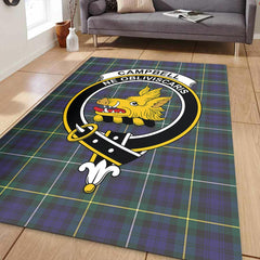 Campbell Argyll Modern Tartan Crest Area Rug