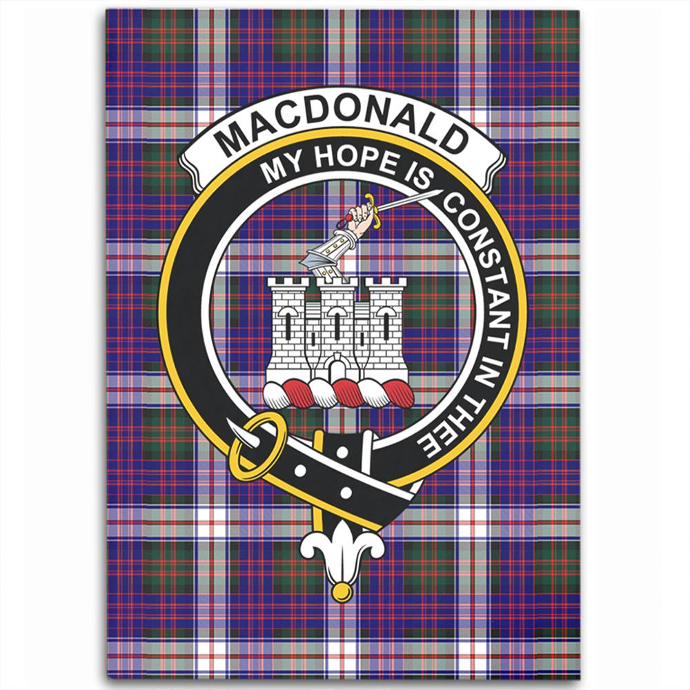MacDonald Dress Modern Tartan Crest Area Rug