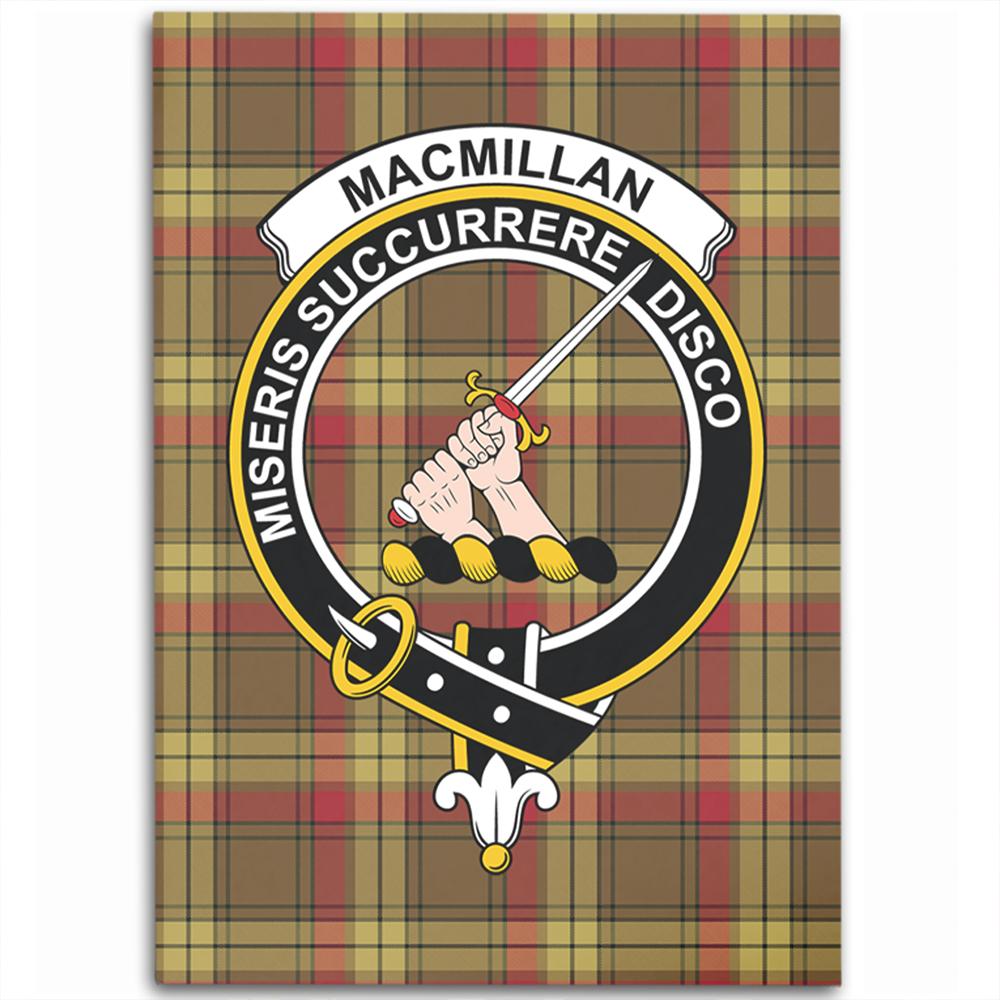 MacMillan Old Weathered Tartan Crest Area Rug