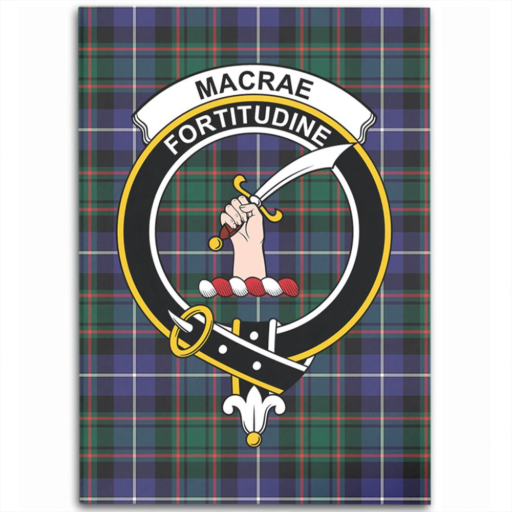 MacRae Hunting Modern Tartan Crest Area Rug