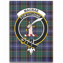MacRae Hunting Modern Tartan Crest Area Rug