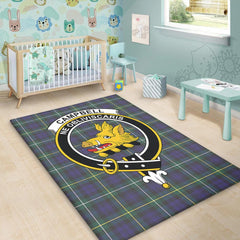Campbell Argyll Modern Tartan Crest Area Rug