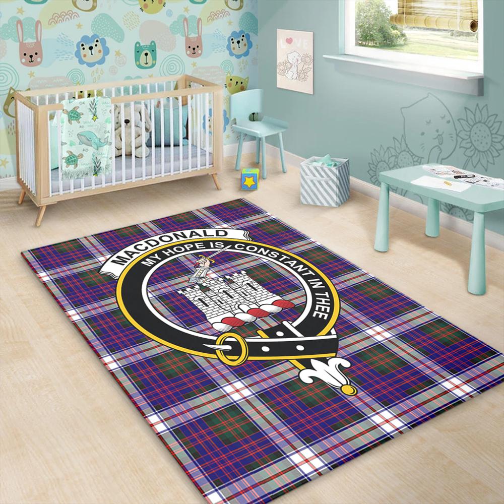 MacDonald Dress Modern Tartan Crest Area Rug