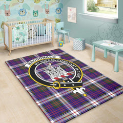 MacDonald Dress Modern Tartan Crest Area Rug