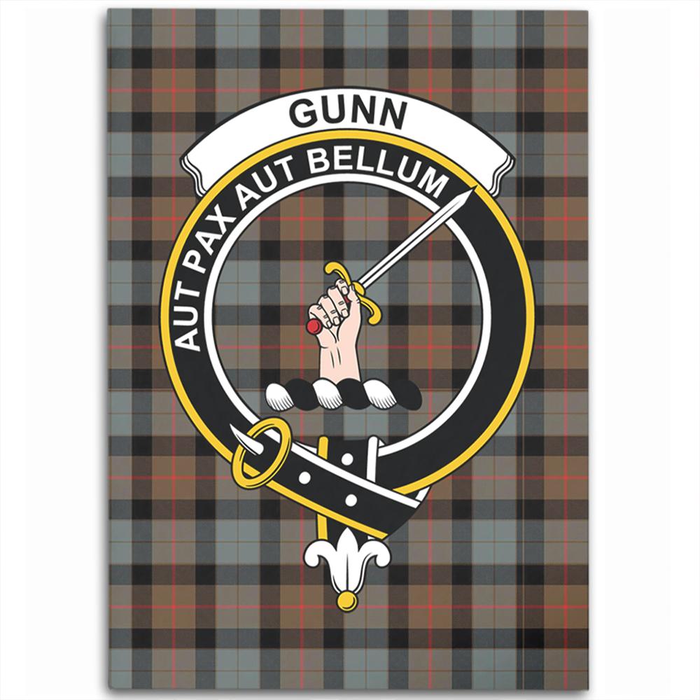 Gunn Weathered Tartan Crest Area Rug