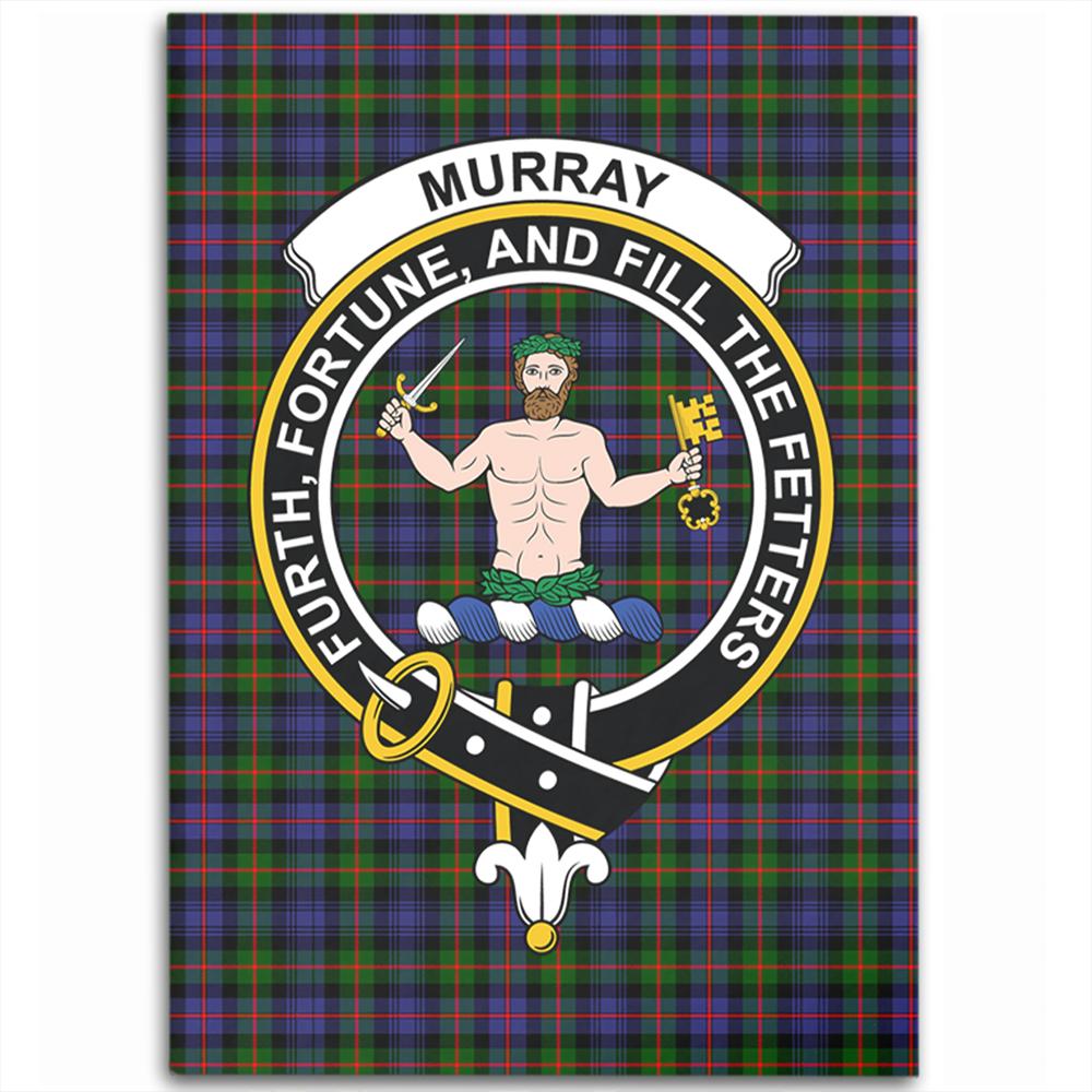 Murray of Atholl Modern Tartan Crest Area Rug
