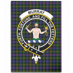 Murray of Atholl Modern Tartan Crest Area Rug