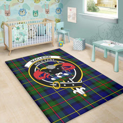 MacLeod of Harris Modern Tartan Crest Area Rug